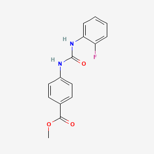 molecular formula C15H13FN2O3 B5011964 methyl 4-({[(2-fluorophenyl)amino]carbonyl}amino)benzoate 