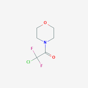 molecular formula C6H8ClF2NO2 B050120 Morpholine, 4-(chlorodifluoroacetyl)-(9CI) CAS No. 121412-23-5