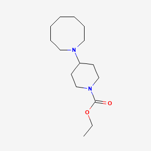 molecular formula C15H28N2O2 B5012085 Ethyl 4-(azocan-1-yl)piperidine-1-carboxylate 