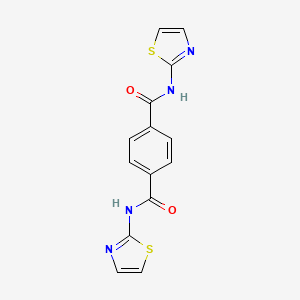 molecular formula C14H10N4O2S2 B5012205 n,n'-di(1,3-thiazol-2-yl)benzene-1,4-dicarboxamide CAS No. 5186-50-5