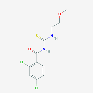 molecular formula C11H12Cl2N2O2S B501231 N-(2,4-dichlorobenzoyl)-N'-(2-methoxyethyl)thiourea 