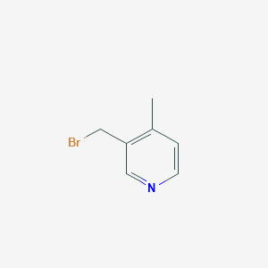 molecular formula C7H8BrN B050126 3-(Bromomethyl)-4-methylpyridine CAS No. 120277-12-5