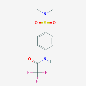 molecular formula C10H11F3N2O3S B501279 N-[4-(dimethylsulfamoyl)phenyl]-2,2,2-trifluoroacetamide 