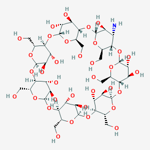 molecular formula C42H71NO34 B050128 3A-Amino-3A-deoxy-(2AS,3AS)-beta-cyclodextrin CAS No. 117194-77-1