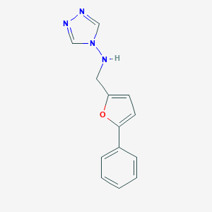 molecular formula C13H12N4O B501290 N-[(5-phenylfuran-2-yl)methyl]-1,2,4-triazol-4-amine 