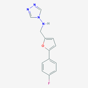 molecular formula C13H11FN4O B501291 N-[[5-(4-fluorophenyl)furan-2-yl]methyl]-1,2,4-triazol-4-amine 