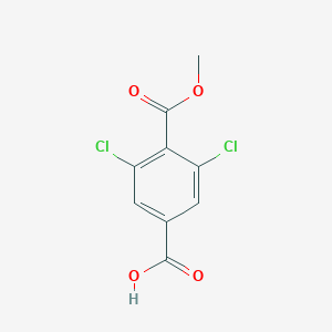 molecular formula C9H6Cl2O4 B050132 3,5-Dichloro-4-(methoxycarbonyl)benzoic acid CAS No. 264272-64-2