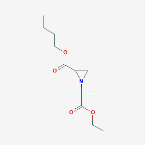 molecular formula C13H23NO4 B5014064 Butyl 1-(1-ethoxy-2-methyl-1-oxopropan-2-yl)aziridine-2-carboxylate 