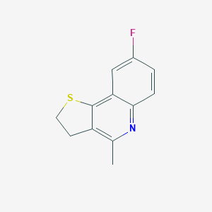 molecular formula C12H10FNS B501412 8-Fluoro-4-methyl-2,3-dihydrothieno[3,2-c]quinoline 