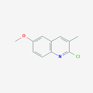 molecular formula C11H10ClNO B050148 2-Chloro-6-methoxy-3-methylquinoline CAS No. 123990-76-1