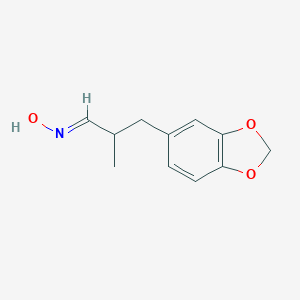molecular formula C11H13NO3 B050149 (1E)-3-(1,3-benzodioxol-5-yl)-2-methylpropanal oxime CAS No. 146322-08-9