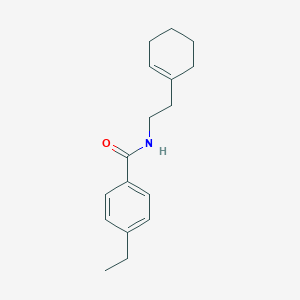 molecular formula C17H23NO B501511 N-[2-(1-cyclohexen-1-yl)ethyl]-4-ethylbenzamide 