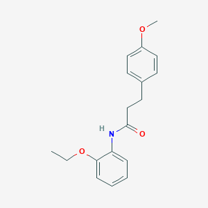 molecular formula C18H21NO3 B501515 N-(2-ethoxyphenyl)-3-(4-methoxyphenyl)propanamide 
