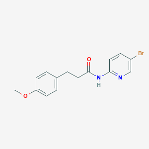 molecular formula C15H15BrN2O2 B501517 N-(5-bromopyridin-2-yl)-3-(4-methoxyphenyl)propanamide 