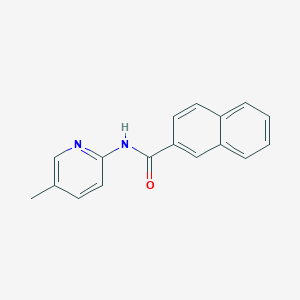 molecular formula C17H14N2O B501525 N-(5-methylpyridin-2-yl)naphthalene-2-carboxamide CAS No. 924046-25-3