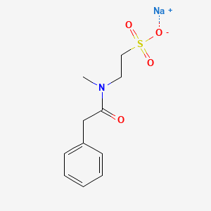 molecular formula C11H14NNaO4S B5015277 Sodium;2-[methyl-(2-phenylacetyl)amino]ethanesulfonate 