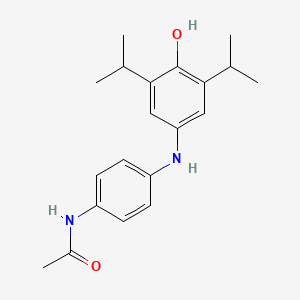 molecular formula C20H26N2O2 B5015341 N-[4-[4-hydroxy-3,5-di(propan-2-yl)anilino]phenyl]acetamide 