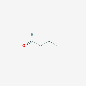 molecular formula C4H8O<br>CH3CH2CH2CHO<br>C4H8O B050154 Butyraldehyde CAS No. 123-72-8