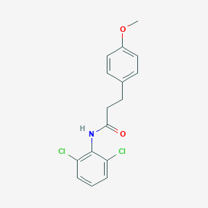 molecular formula C16H15Cl2NO2 B501542 N-(2,6-dichlorophenyl)-3-(4-methoxyphenyl)propanamide 