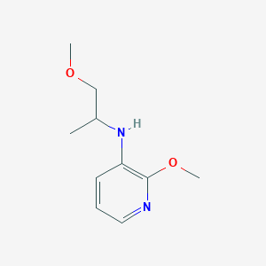 molecular formula C10H16N2O2 B050155 2-Methoxy-N-(1-methoxypropan-2-yl)pyridin-3-amine CAS No. 112777-36-3