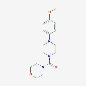 molecular formula C16H23N3O3 B501555 4-[4-(4-methoxyphenyl)piperazine-1-carbonyl]morpholine CAS No. 586996-95-4