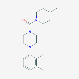molecular formula C19H29N3O B501559 (4-(2,3-Dimethylphenyl)piperazin-1-yl)(4-methylpiperidin-1-yl)methanone CAS No. 890605-14-8