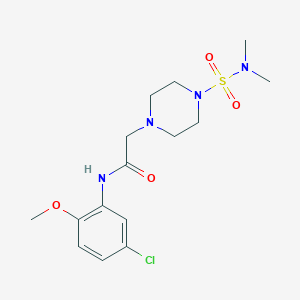 molecular formula C15H23ClN4O4S B501568 N-(5-chloro-2-methoxyphenyl)-2-[4-(dimethylsulfamoyl)piperazin-1-yl]acetamide CAS No. 878723-14-9