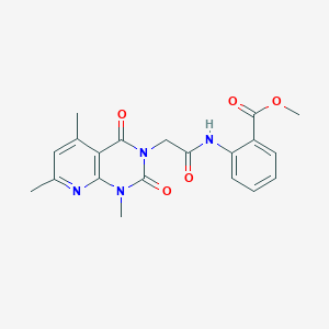 molecular formula C20H20N4O5 B5015705 METHYL 2-(2-{1,5,7-TRIMETHYL-2,4-DIOXO-1H,2H,3H,4H-PYRIDO[2,3-D]PYRIMIDIN-3-YL}ACETAMIDO)BENZOATE 