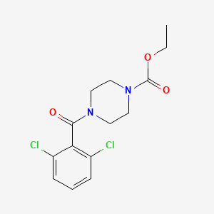 molecular formula C14H16Cl2N2O3 B5015864 Ethyl 4-(2,6-dichlorobenzoyl)piperazine-1-carboxylate CAS No. 5739-47-9