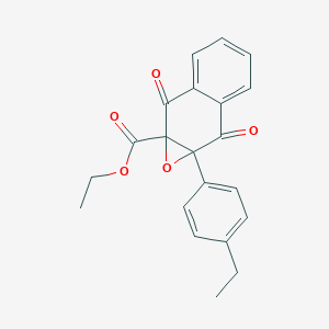 molecular formula C21H18O5 B5016520 Ethyl 7a-(4-ethylphenyl)-2,7-dioxonaphtho[2,3-b]oxirene-1a-carboxylate 