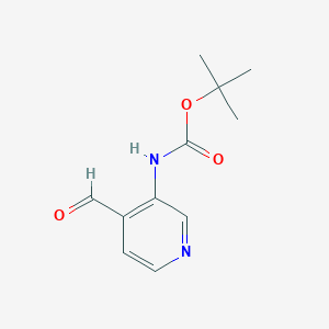 molecular formula C11H14N2O3 B050166 Tert-butyl 4-formylpyridin-3-ylcarbamate CAS No. 116026-95-0