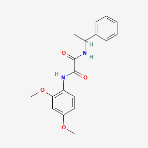molecular formula C18H20N2O4 B5016617 N-(2,4-dimethoxyphenyl)-N'-(1-phenylethyl)oxamide 