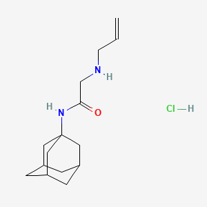 molecular formula C15H25ClN2O B5016963 N-(1-adamantyl)-2-(prop-2-enylamino)acetamide;hydrochloride 