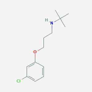 molecular formula C13H20ClNO B5017060 N-[3-(3-chlorophenoxy)propyl]-2-methylpropan-2-amine 
