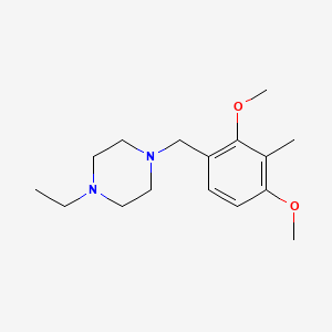 molecular formula C16H26N2O2 B5017204 1-[(2,4-Dimethoxy-3-methylphenyl)methyl]-4-ethylpiperazine 