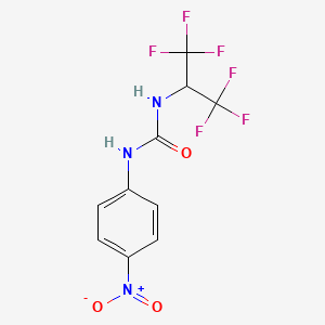 molecular formula C10H7F6N3O3 B5017365 1-(1,1,1,3,3,3-Hexafluoropropan-2-yl)-3-(4-nitrophenyl)urea 