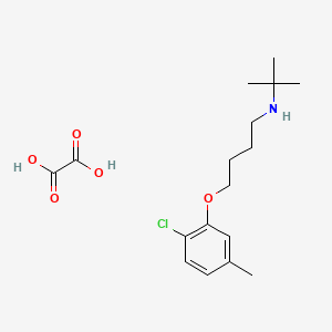 molecular formula C17H26ClNO5 B5017512 N-tert-butyl-4-(2-chloro-5-methylphenoxy)butan-1-amine;oxalic acid 
