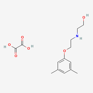 molecular formula C14H21NO6 B5017597 2-[2-(3,5-Dimethylphenoxy)ethylamino]ethanol;oxalic acid 