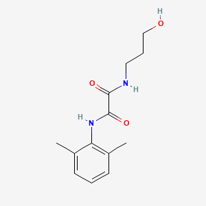 molecular formula C13H18N2O3 B5017687 N'-(2,6-dimethylphenyl)-N-(3-hydroxypropyl)oxamide 