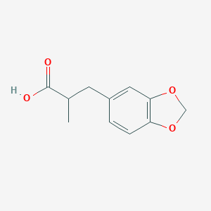molecular formula C11H12O4 B050177 3-(2H-1,3-benzodioxol-5-yl)-2-methylpropanoic acid CAS No. 77269-66-0