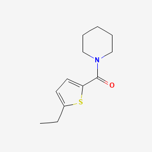 molecular formula C12H17NOS B5017722 (5-ETHYL-2-THIENYL)(PIPERIDINO)METHANONE 