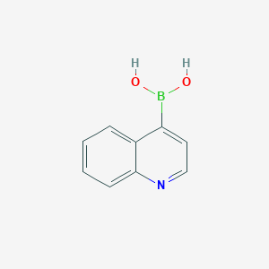 molecular formula C9H8BNO2 B050179 Quinoline-4-boronic acid CAS No. 371764-64-6