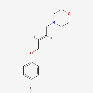 molecular formula C14H18FNO2 B5018007 4-[(E)-4-(4-fluorophenoxy)but-2-enyl]morpholine 