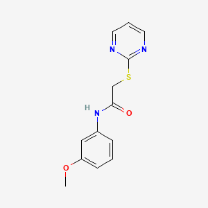 molecular formula C13H13N3O2S B5018054 N-(3-methoxyphenyl)-2-(pyrimidin-2-ylsulfanyl)acetamide 