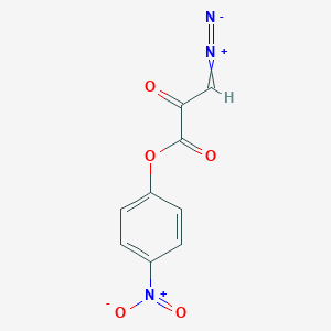 molecular formula C9H5N3O5 B050182 4-Nitrophenyl 3-diazopyruvate CAS No. 111337-51-0