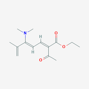 molecular formula C14H21NO3 B5018218 ethyl (2E,4Z)-2-acetyl-5-(dimethylamino)-6-methylhepta-2,4,6-trienoate 