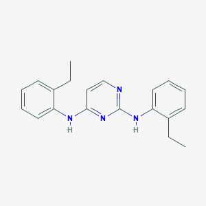 molecular formula C20H22N4 B501826 N-[2-(2-ethylanilino)-4-pyrimidinyl]-N-(2-ethylphenyl)amine 