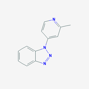 molecular formula C12H10N4 B501868 1-(2-Methylpyridin-4-yl)benzotriazole 