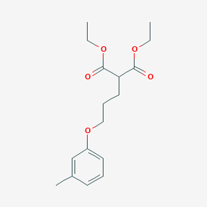 molecular formula C17H24O5 B5018716 Diethyl 2-[3-(3-methylphenoxy)propyl]propanedioate 