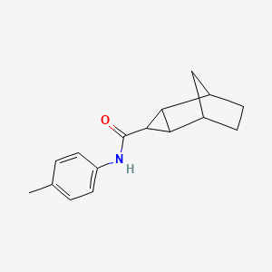 molecular formula C16H19NO B5018770 N-(4-methylphenyl)tricyclo[3.2.1.02,4]octane-3-carboxamide 